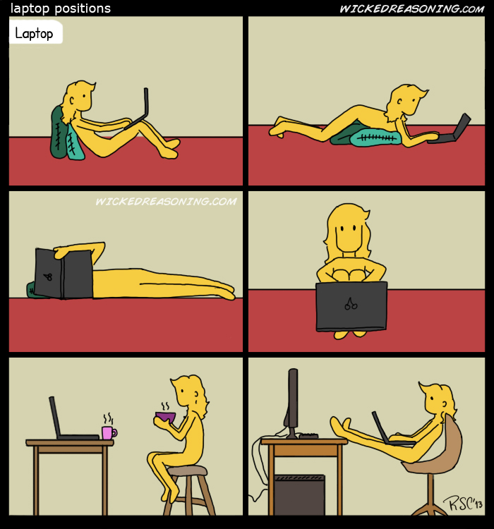 Laptop positions