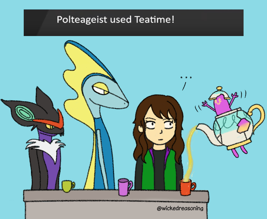 0 teatime with polteageist pokemon sword shield wicked reasoning comic